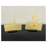 Three Arch Silhouette Frames & 2 Place Marker Plaques