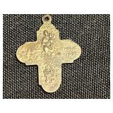 Vintage Religious Medals & Pins, Peterbilt Pins, 25th Anniversary Century Club Badge, Cross Pendant