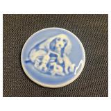 Miniature Bing & Grøndahl Mothers Day Plate (Lot of 3) - Made in Denmark Porcelain 1969 - quarter pictured for scale