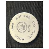 Miniature Bing & Grøndahl Mothers Day Plate (Lot of 3) - Made in Denmark Porcelain 1969 - quarter pictured for scale