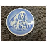 Miniature Bing & Grøndahl Mothers Day Plate (Lot of 3) - Made in Denmark Porcelain 1969 - quarter pictured for scale