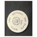 Miniature Bing & Grøndahl Mothers Day Plate (Lot of 3) - Made in Denmark Porcelain 1969 - quarter pictured for scale