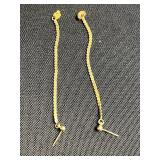 Boho Gold-Tone Bead Necklace Set: Coin Discs, Chain Necklace, Hoop Earrings, MoM Bracelet & Floral Pin