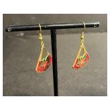 Bless Your Irish Heart Pendant Necklace with Clover Back & Leaf & Butterfly Charms & Assort3d Earrings