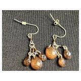 Bless Your Irish Heart Pendant Necklace with Clover Back & Leaf & Butterfly Charms & Assort3d Earrings