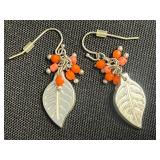 Bless Your Irish Heart Pendant Necklace with Clover Back & Leaf & Butterfly Charms & Assort3d Earrings