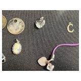 Assorted Costume Jewelry Lot - Avon Cameo Pendant, Orange Bead Necklace, Filigree Earrings