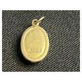 Assorted Costume Jewelry Lot - Avon Cameo Pendant, Orange Bead Necklace, Filigree Earrings