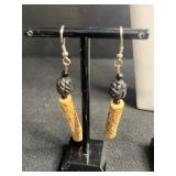 Assorted Costume Jewelry Lot - Avon Cameo Pendant, Orange Bead Necklace, Filigree Earrings