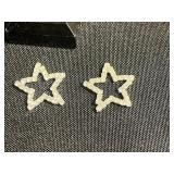 Silver Tone Necklace w Pearl Pendant (unauthenticated), Pendants, Turquoise Mosaic Circle, Assortment of Earrings