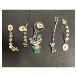 Beijing 2008 Olympics Keychain Set - Panda & Fuwa Charms (Lot of 5)