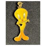 Tweety Bird Pendant w Matching Earrings & Assorted Enamel Charms - Cartoon & Food-Themed Charms for Jewelry Making