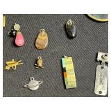 Sterling and Avon Pendants & Assorted Jewelry Charms & Bracelets - Gold & Silver Tone Mixed Metals