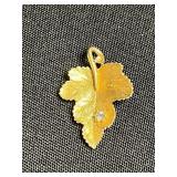 Vintage Manleigh Gold-Tone Tie Clip, Hayward Watch Chain, Pendants, Charms & Earrings