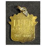 Vintage Cadillac Crest Shield Pendant & Figurine Wine Charm Hoops (5-Piece Set)