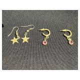 Assorted Jewelry Set: Bee Pendant Necklace, Colorful Bead Necklace, Star Earrings