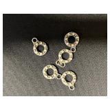 Assorted Jewelry Findings & Charms - Gold-tone & Silver-tone with Pearls for Jewelry Making