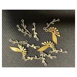 Assorted Jewelry Findings & Charms - Gold-tone & Silver-tone with Pearls for Jewelry Making