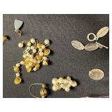 Assorted Jewelry Findings & Charms - Gold-tone & Silver-tone with Pearls for Jewelry Making