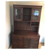 Aspen Solid Wood 2 Piece Desk / Hutch - smoke free
