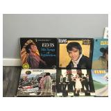 Lot of Music Vinyl Records - Elvis Presley - Elton John - Woodstock - Blood Sweat & Tears - Bachman Turner Overdrive - Dean Martin - Blondie & More