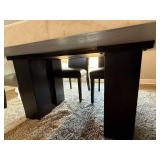Camila 7 Pc Dining Set Marble Table 6 Nailhead Chairs 70in