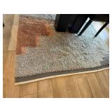 West Elm Fieldscape Shag Rug 6x9 Wool Geometric Area Rug Good