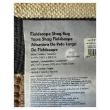 West Elm Fieldscape Shag Rug 6x9 Wool Geometric Area Rug Good
