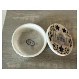 Handmade White Marble Inlay Taj Mahal Trinket Box Round Lid