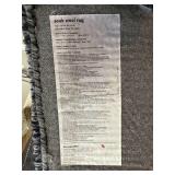 West Elm Souk Wool Rug 5x8 Gray Ivory Geometric Handmade Good