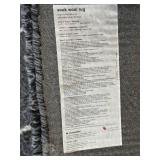 West Elm Souk Wool Rug 5x8 Gray Ivory Geometric Handmade Good
