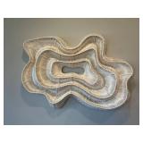West Elm Large Organic String Wall Sculpture 54x38 Ivory