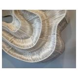 West Elm Large Organic String Wall Sculpture 54x38 Ivory