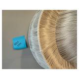 West Elm Large Organic String Wall Sculpture 54x38 Ivory