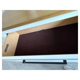 Legacy Classic Modern 6 Drawer Dresser with Mirror White Brown Top