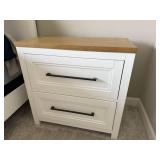 Legacy Classic Palmer 2 Drawer Nightstand White Wood Top