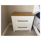 Legacy Classic Palmer 2 Drawer Nightstand White Wood Top