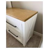 Legacy Classic Palmer 2 Drawer Nightstand White Wood Top