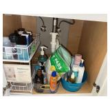 Bathroom Under-Sink Storage & Household Supply Lot w Brightroom Organizer