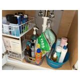 Bathroom Under-Sink Storage & Household Supply Lot w Brightroom Organizer