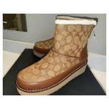 Coach Indi Sig JQD Bootie Khaki Saddle Women