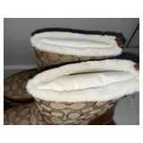 Coach Indi Sig JQD Bootie Khaki Saddle Women