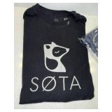 SOTA Graphic T-Shirt Lot of 2 Dog Logo Black Blue XL Good Condition