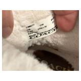 Coach Signature Jacquard Platform Ankle Boots US 6.5B Very Good