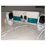Arlo Essential Indoor Pan Tilt Camera 2 Pack HD Plug-In Open Box
