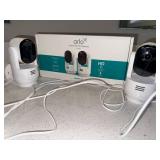 Arlo Essential Indoor Pan Tilt Camera 2 Pack HD Plug-In Open Box