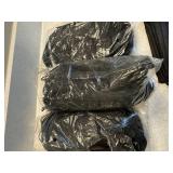 Unbranded Black Disposable Face Mask Lot Ear Loop Pleated Sealed Bags