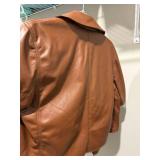 Evereve Faux Leather Moto Jacket & Floral Blouse Lot S M Good