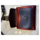 Coach Leather Colorblock Crossbody Bag Wallets 3 Pc Lot Good