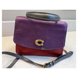 Coach Leather Colorblock Crossbody Bag Wallets 3 Pc Lot Good